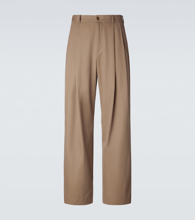 Tibor cotton and cashmere wide-leg pants 2