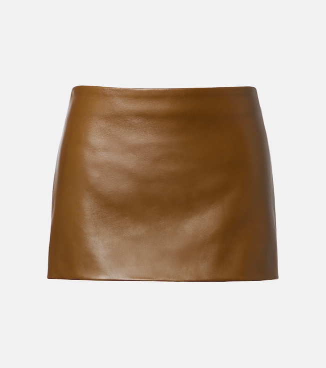 Jett leather miniskirt