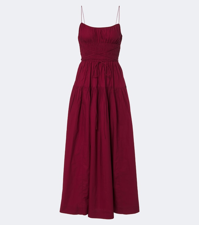 Safia cotton poplin maxi dress