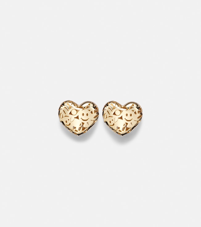 Puffy Icon Wallpaper Small 14kt gold earrings