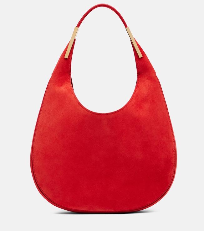 Florence Small suede shoulder bag
