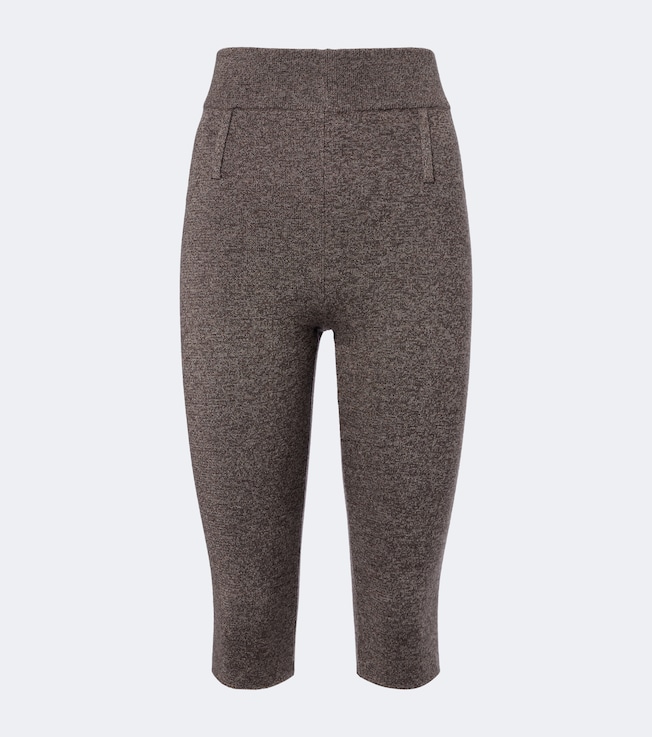Knitted wool capri pants