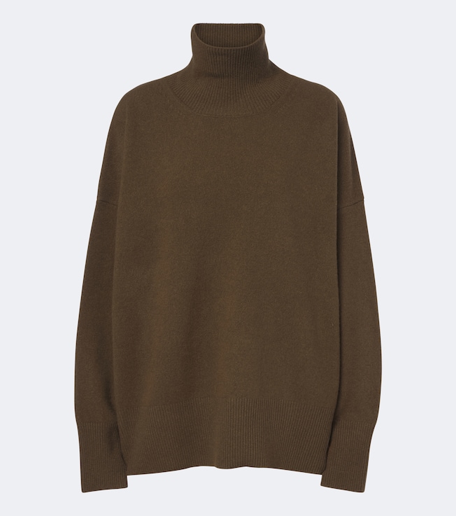 Wool turtleneck sweater