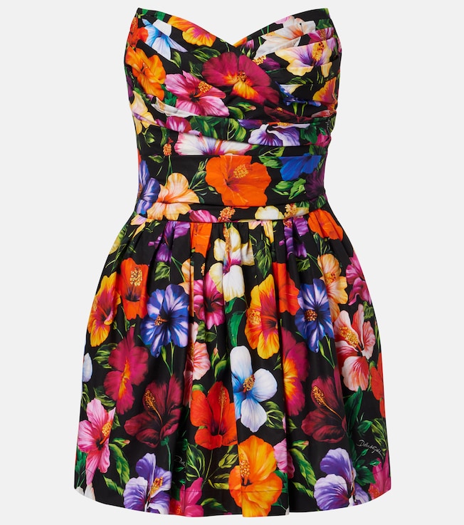 Floral cotton minidress