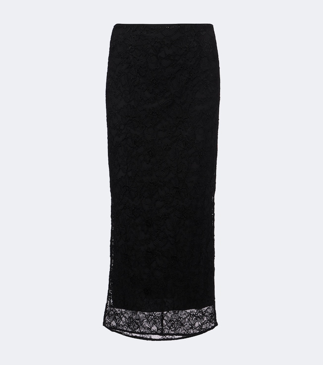 Lace midi skirt
