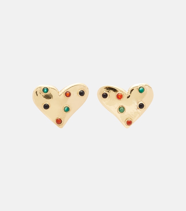 Atomic embellished earrings