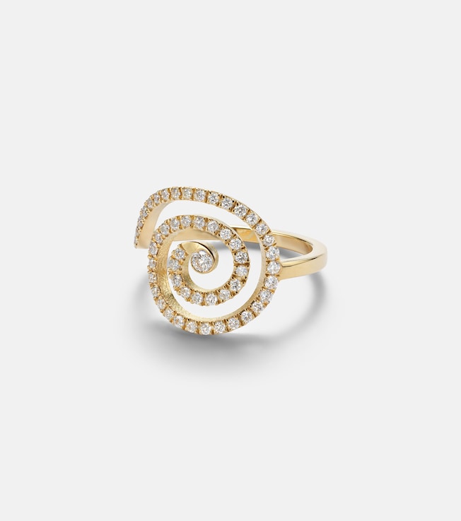 Spira 18kt gold ring with diamonds