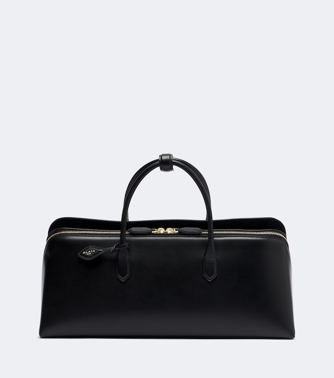 Delta Medium leather top-handle bag