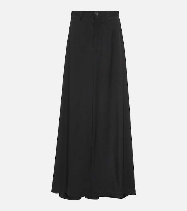 Hybrid wool skirt with pants