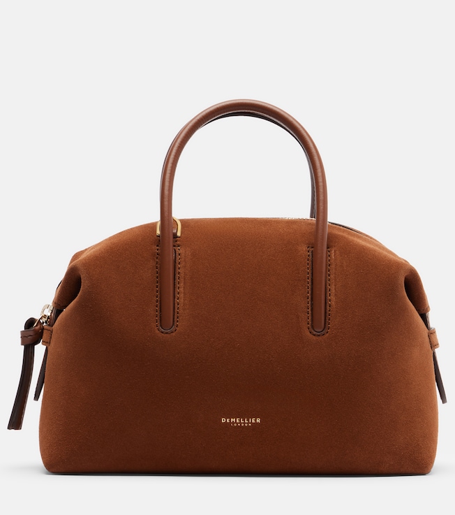 Stockholm Small suede top-handle bag