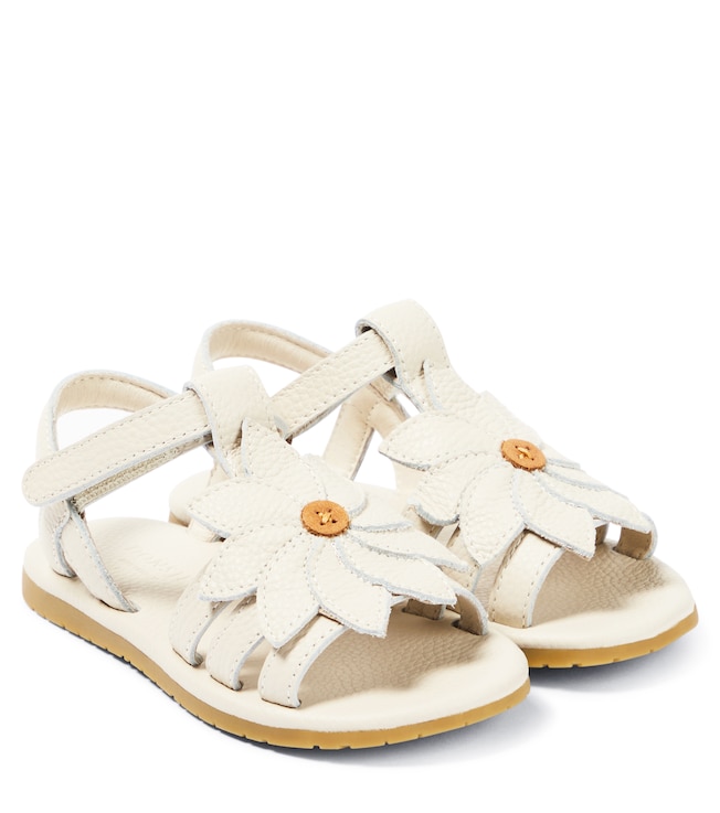 Iles Fields floral leather sandals | Donsje