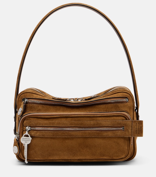 Camero Party suede shoulder bag