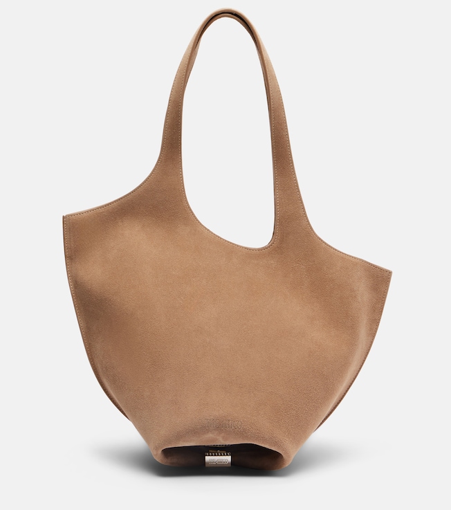 La Scoop Medium suede shoulder bag