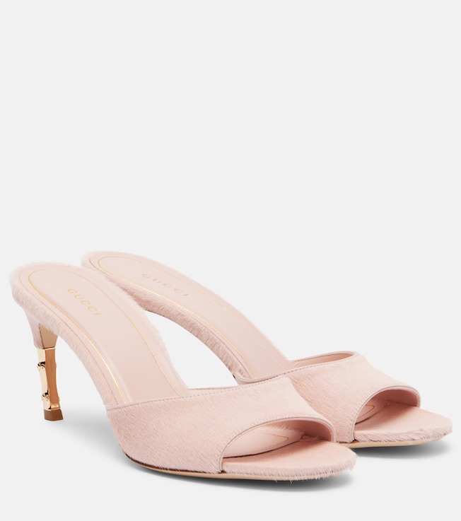 Castello calf hair mules
