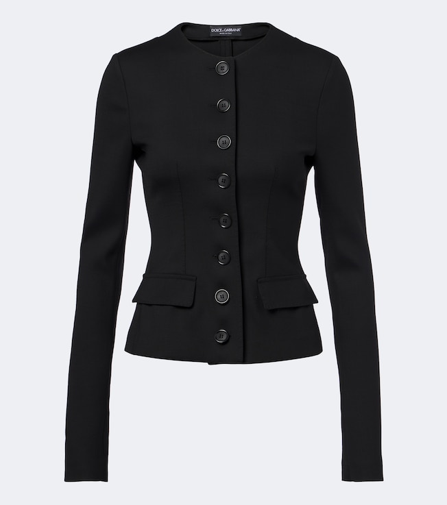 Wool-blend blazer