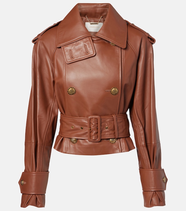 Hypnotic cropped leather jacket