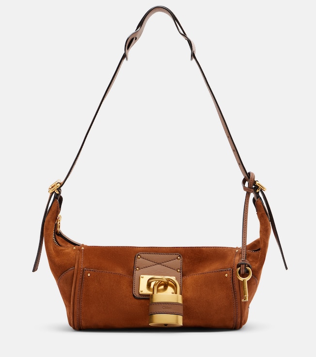 Paddington Small suede shoulder bag
