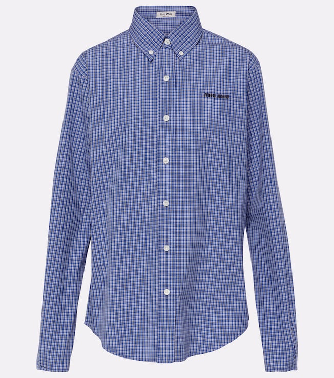 Logo cotton poplin shirt