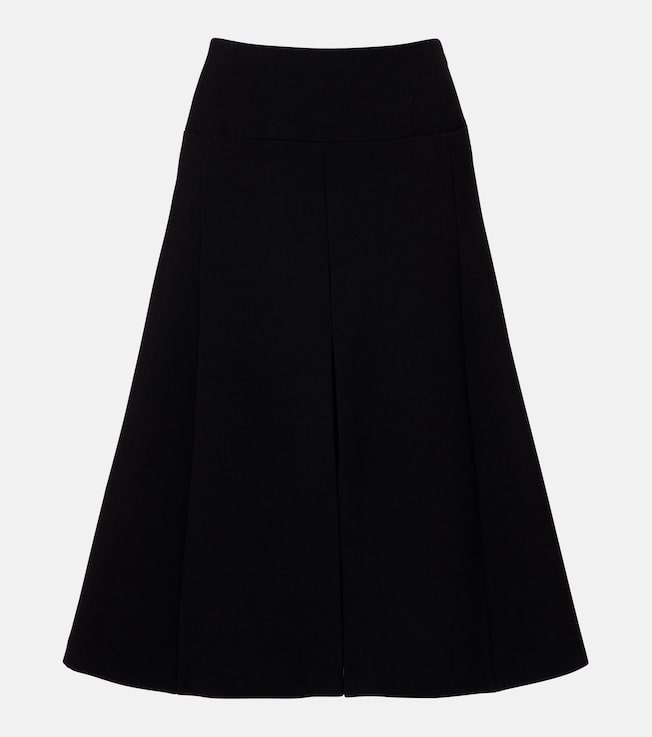 Pleated midi skirt