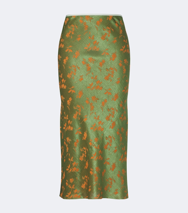 Floral midi skirt