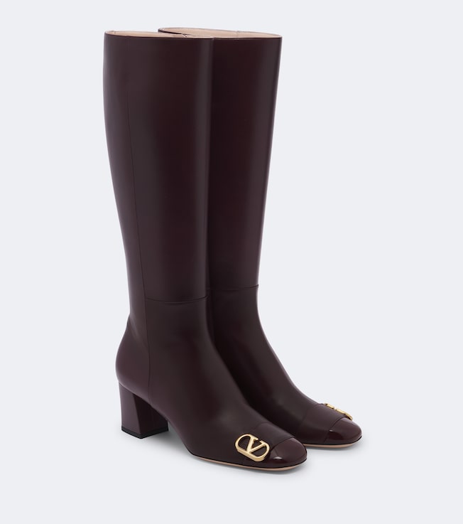 Veeside VLogo leather knee-high boots