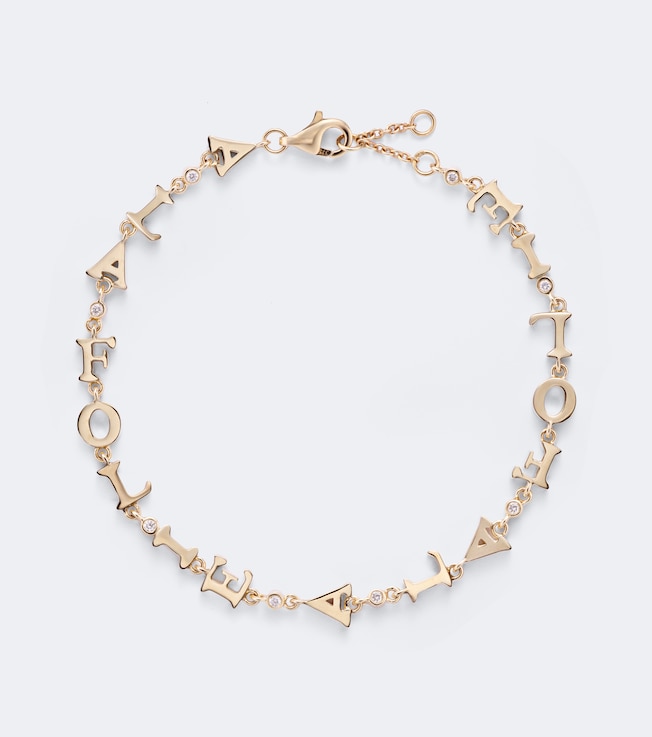 À La Folie 9kt gold bracelet with diamonds