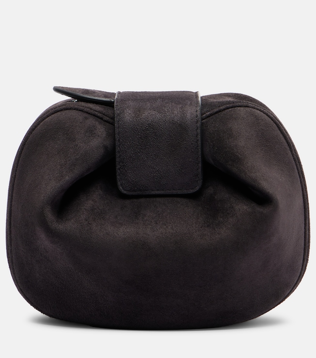 Demi suede clutch