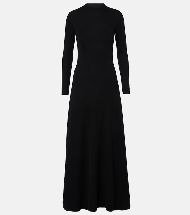 Cashmere and silk-blend maxi dress