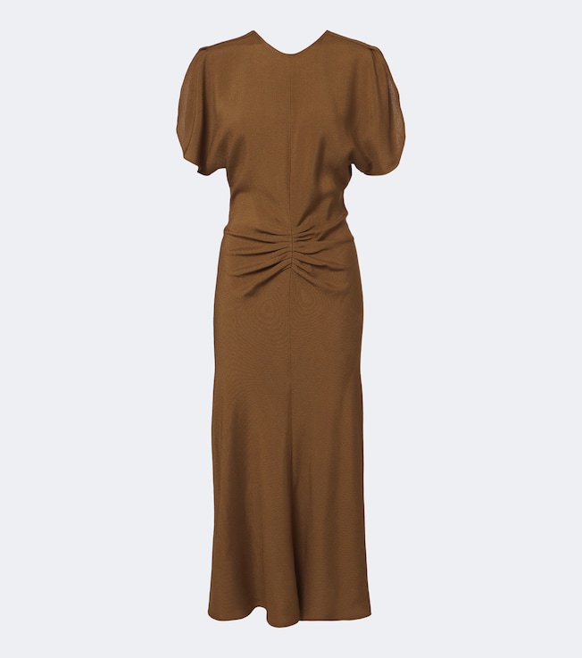 Bela ruched midi dress