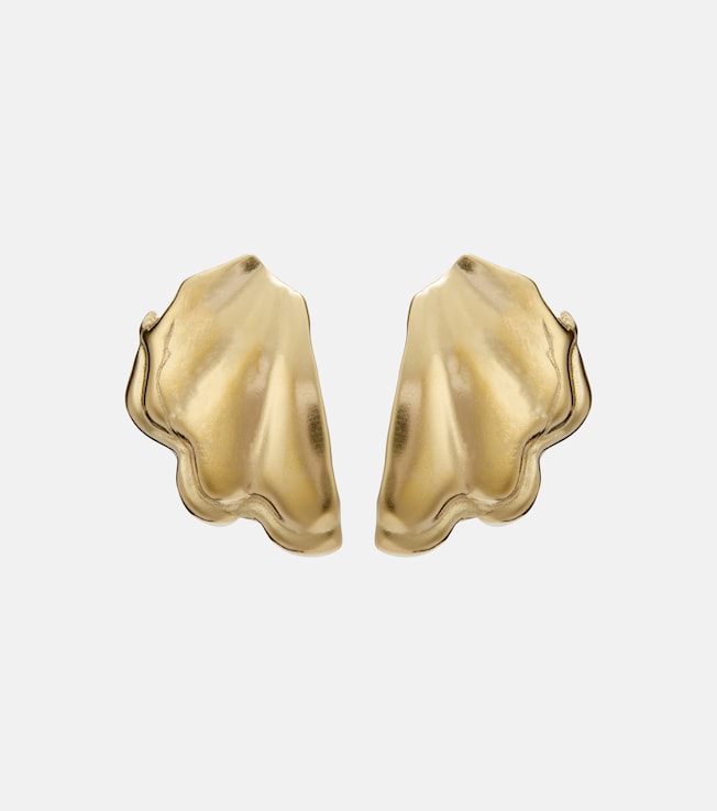 Ocean 24kt gold-plated earrings
