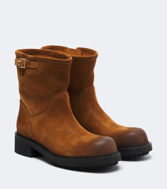 Suede ankle boots