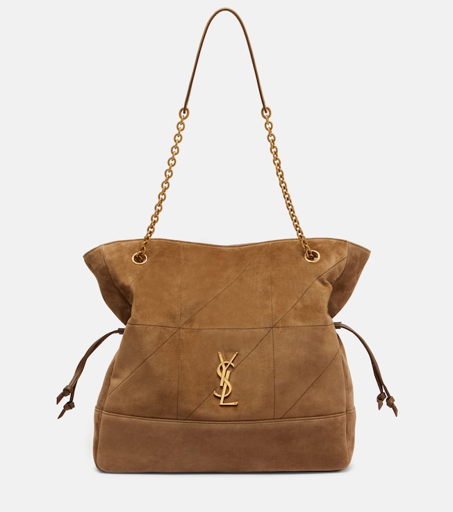 Jamie Shopping Medium suede tote bag