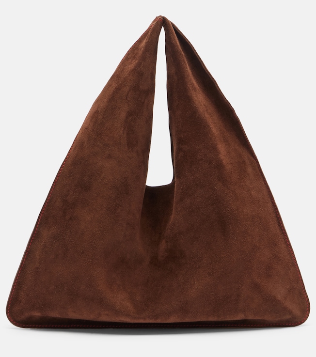 Bindle Small suede tote bag