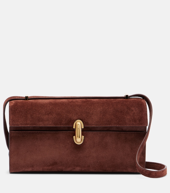Symmetry 26 suede crossbody bag