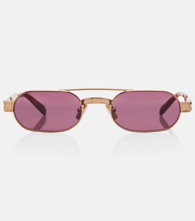 Logo oval sunglasses