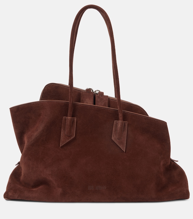 La Passeggiata Medium suede tote bag