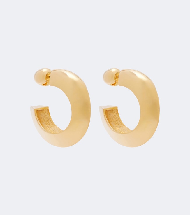 Edge hoop earrings