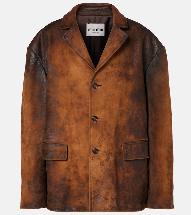 Oversized suede jacket