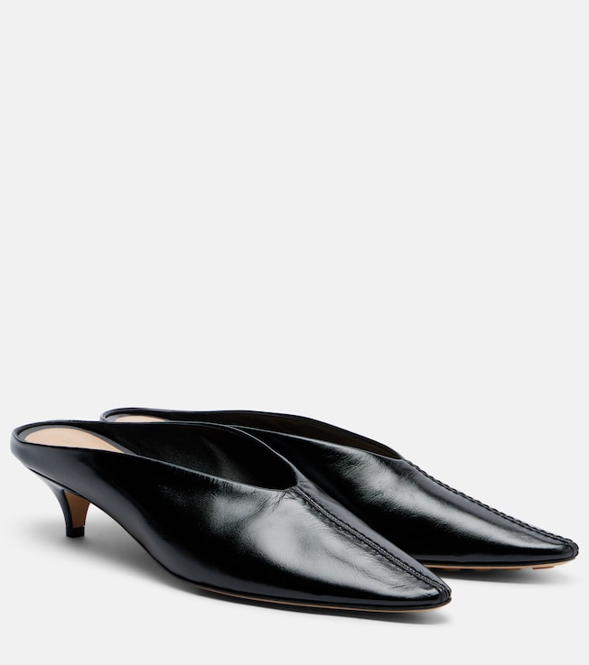 Vesta leather mules