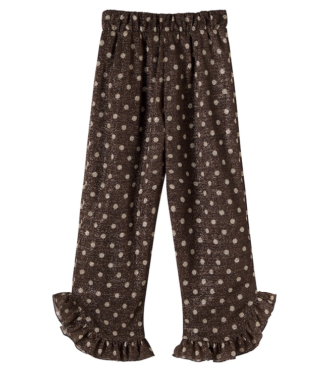 Osemini Lumière polka-dot ruffled pants | Oséree Kids