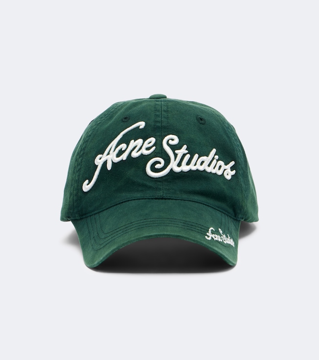 Logo denim baseball cap