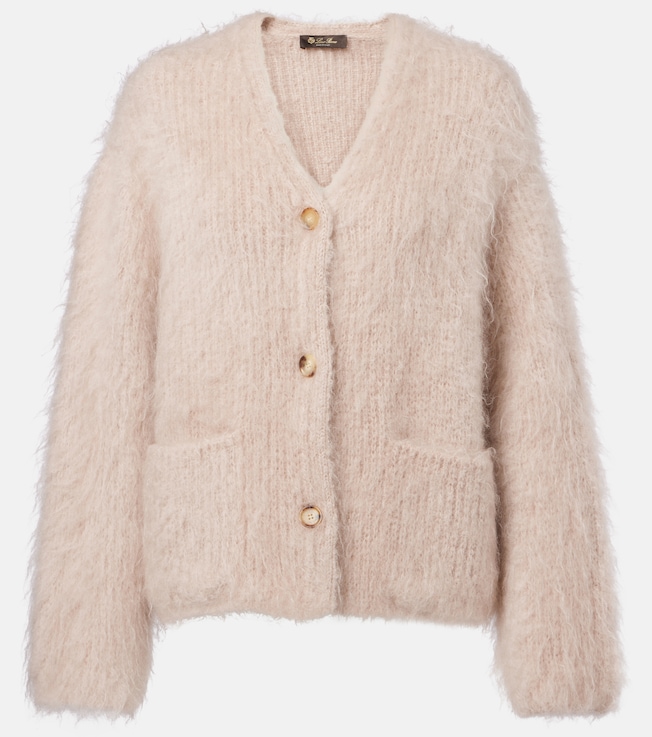 Cherry Hill mohair and cashmere cardigan