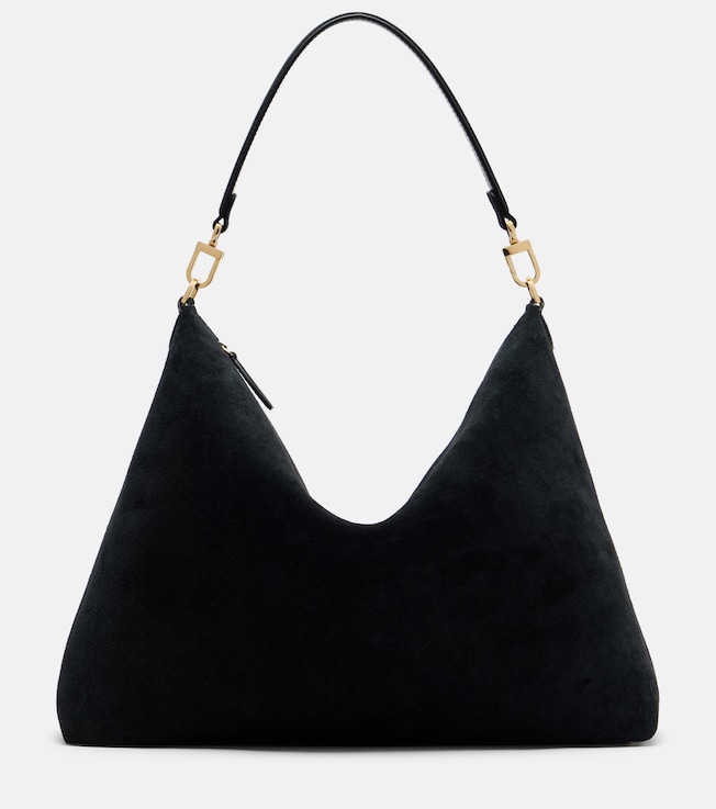 Suede tote bag