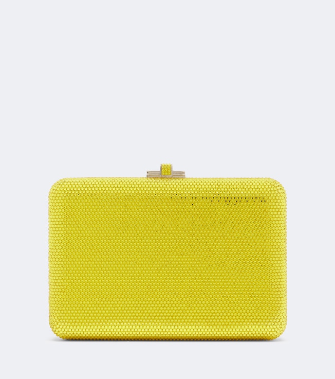 Slim Slide embellished clutch