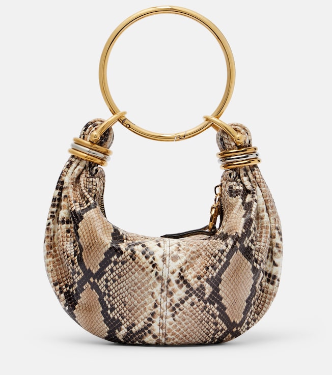 Bracelet Small leather top-handle bag