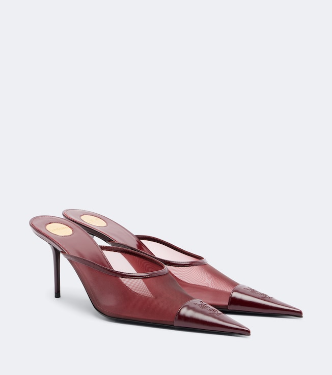 Renée mesh and leather mules