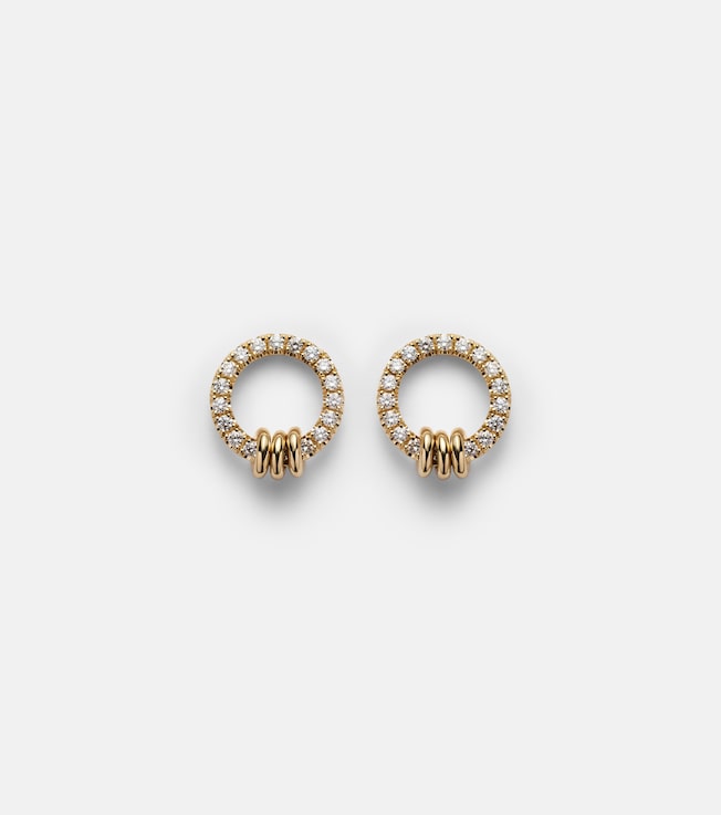 Sidra 18kt gold earrings with diamonds