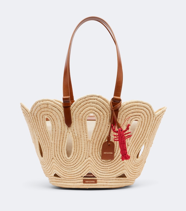 Artiste Medium raffia tote bag