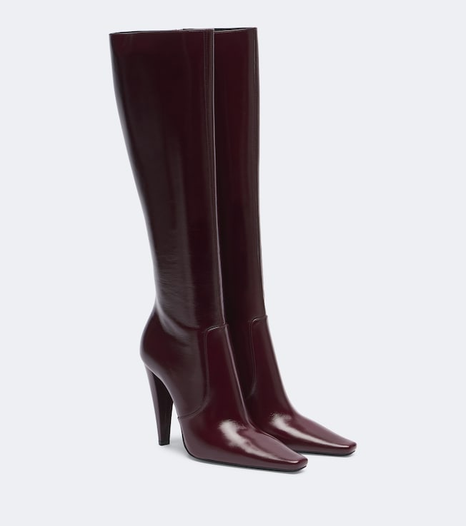 77 leather knee-high boots