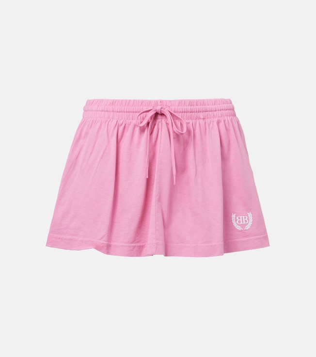 Laurel cotton jersey miniskirt